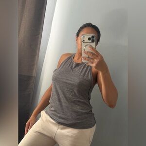 Outdoor Voices Heather Gray Athletic Racerback Tank Size S